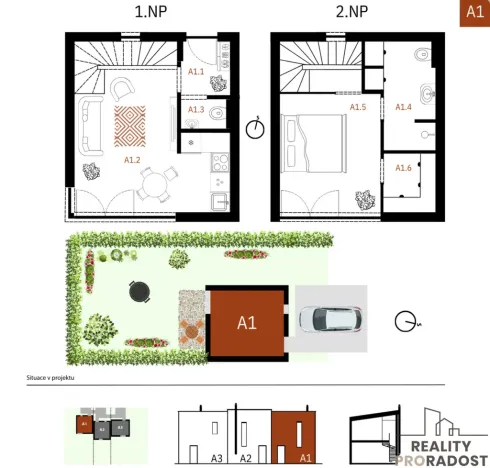 Prodej atypického bytu, Pardubice, Východní, 55 m2