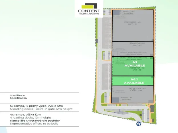Pronájem skladu, Praha - Hostivař, K pérovně, 4240 m2