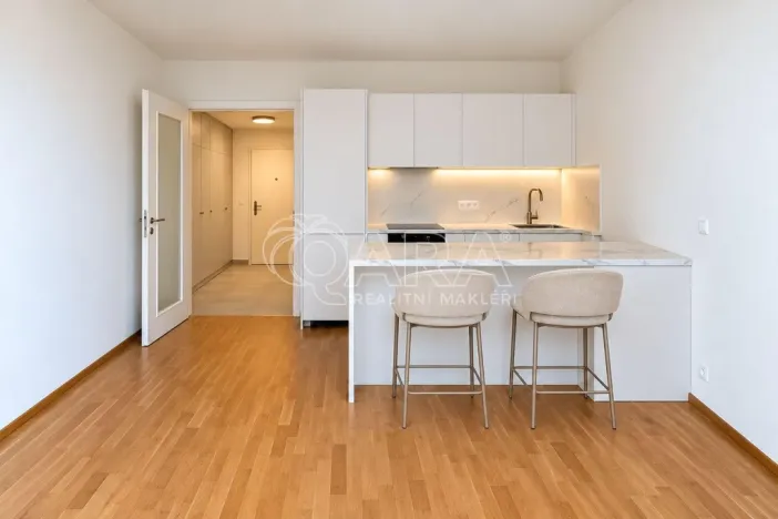 Pronájem bytu 1+kk, Praha - Karlín, Švarcova, 36 m2
