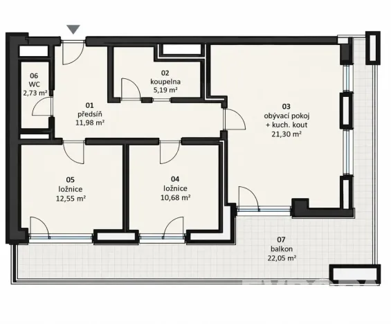 Prodej bytu 3+kk, Praha - Malešice, Nad úžlabinou, 65 m2