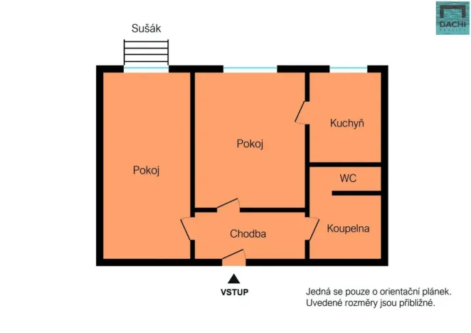 Pronájem bytu 2+1, Olomouc, Fischerova, 45 m2