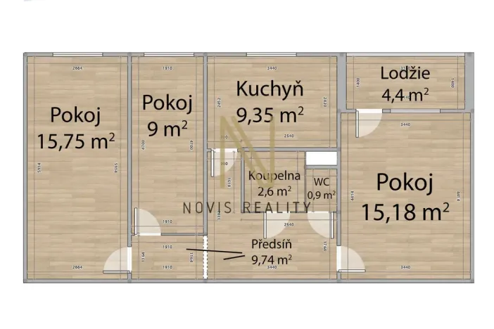 Pronájem bytu 3+1, Plzeň, Kralovická, 63 m2
