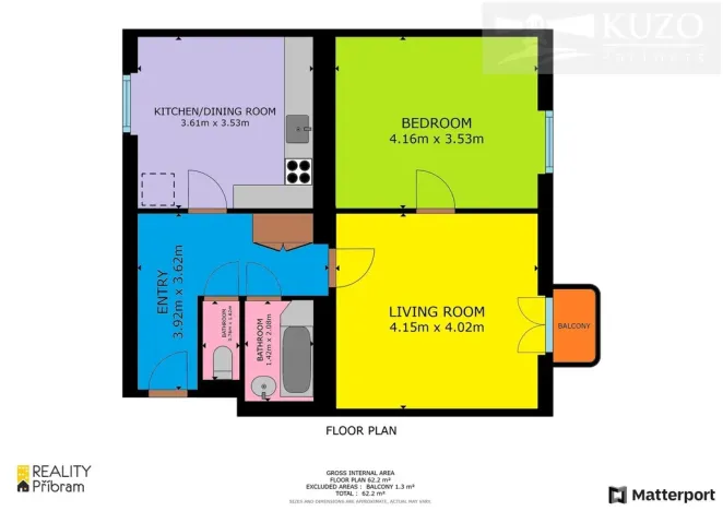 Pronájem bytu 2+1, Příbram, Politických vězňů, 62 m2