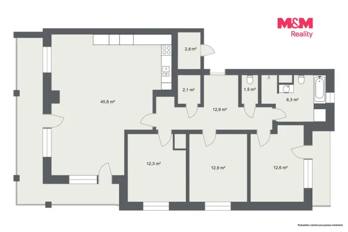 Prodej bytu 4+kk, Karlovy Vary - Doubí, Spálená, 107 m2