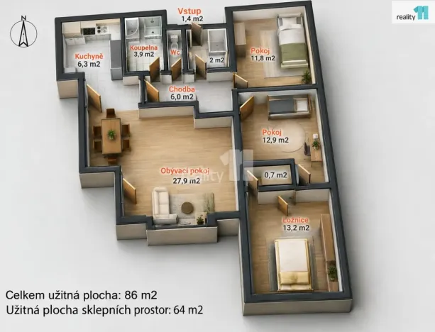 Prodej rodinného domu, Kouřim, Tyršova, 150 m2