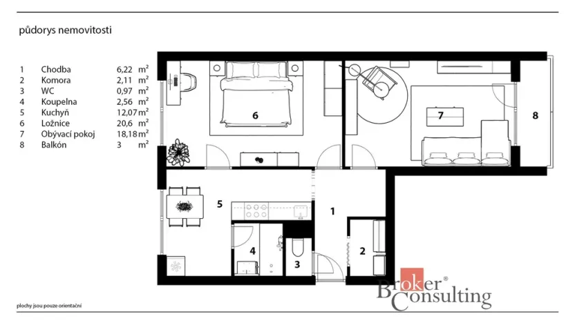 Pronájem bytu 3+1, Dobruška, Orlická, 70 m2