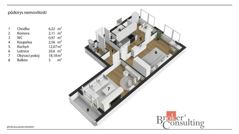Pronájem bytu 3+1, Dobruška, Orlická, 70 m2