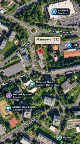 Prodej bytu 2+1, Sokolov, Mánesova, 63 m2