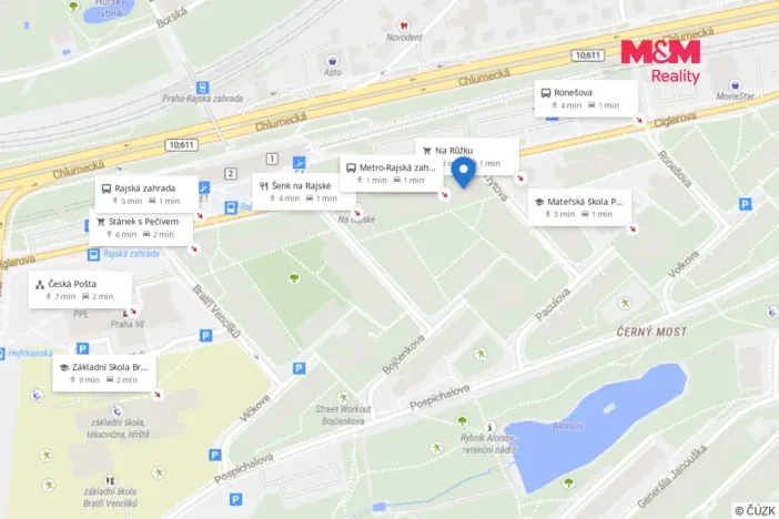Prodej bytu 2+1, Praha - Černý Most, Cíglerova, 59 m2