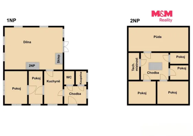 Prodej rodinného domu, Těchobuz, 290 m2