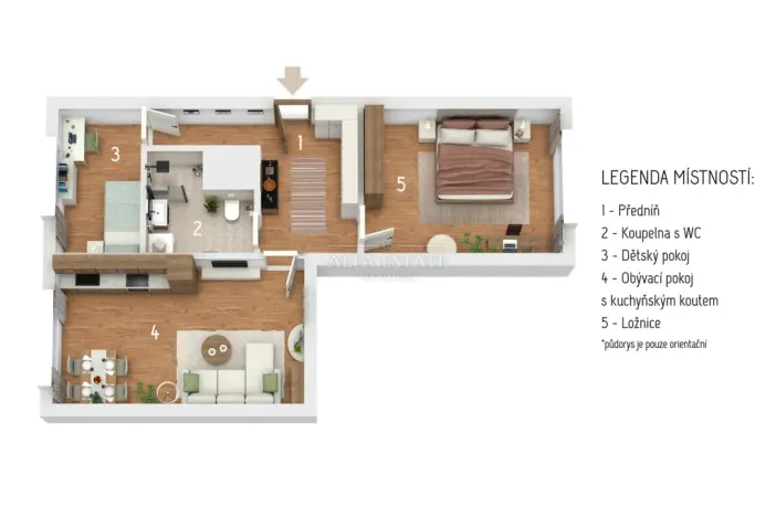 Pronájem bytu 3+kk, Karlovy Vary - Drahovice, Východní, 61 m2