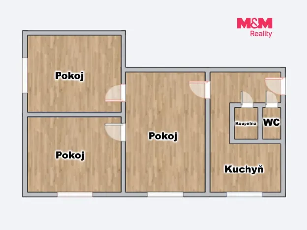 Prodej bytu 3+1, Český Těšín, Hrabinská, 68 m2