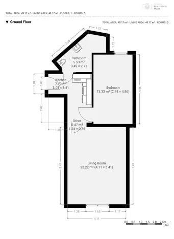 Prodej bytu 2+1, Praha - Libeň, Na stráži, 48 m2