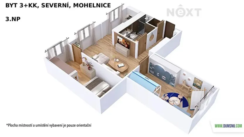 Prodej bytu 3+kk, Mohelnice, Severní, 61 m2