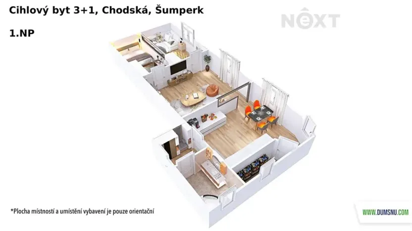 Prodej bytu 3+1, Šumperk, Chodská, 70 m2