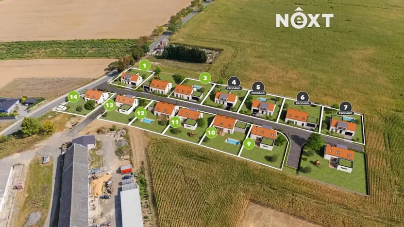 Prodej pozemku pro bydlení, Stavenice, 1092 m2