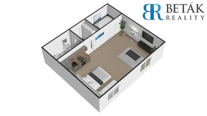 Prodej bytu 2+kk, Mikulov, Purkyňova, 30 m2