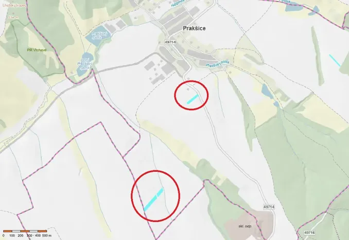 Prodej pole, Prakšice, 14984 m2