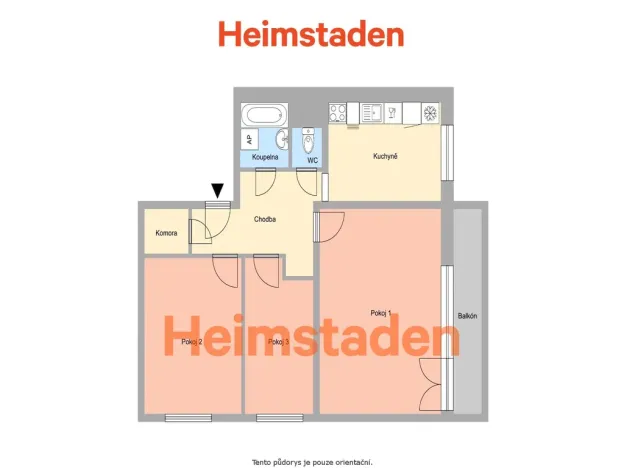 Pronájem bytu 3+1, Albrechtice, Hornická, 78 m2