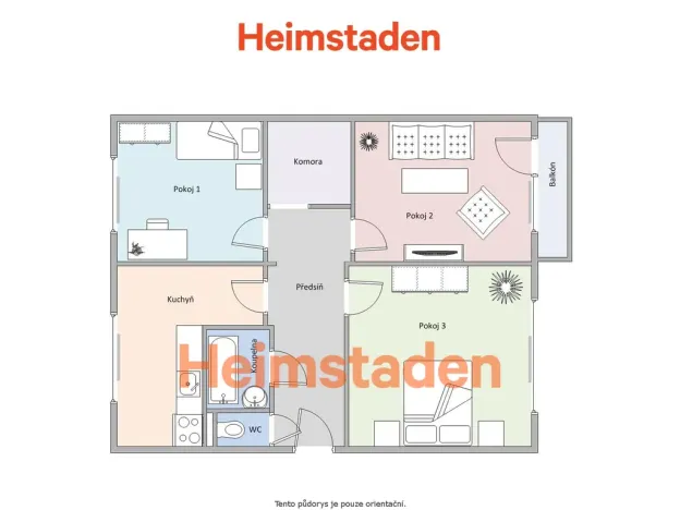Pronájem bytu 3+1, Frýdek-Místek - Frýdek, K Hájku, 77 m2