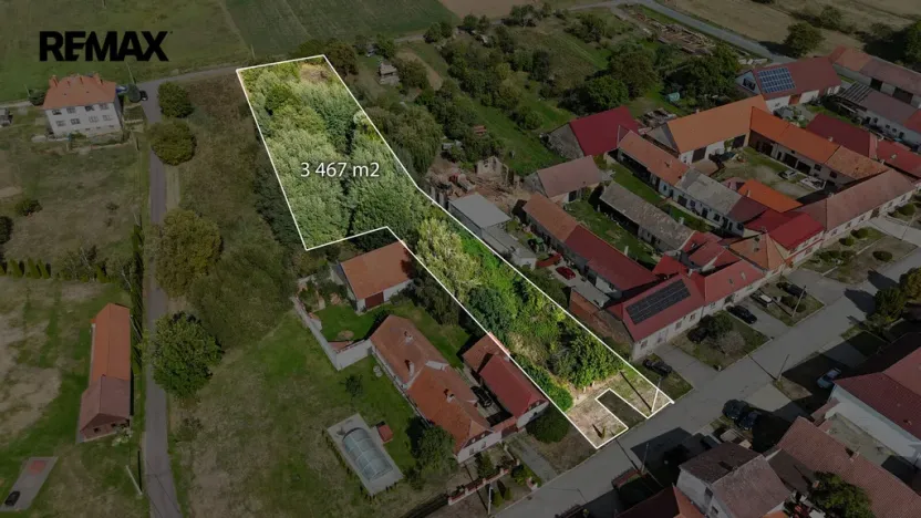 Prodej stavebního pozemku, 3467 m², Radkovice u Budče