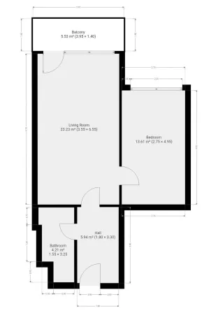 Pronájem bytu 2+kk, Praha - Dolní Chabry, K Beranovu, 50 m2