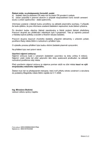 Pronájem bytu 1+kk, Děčín, Tržní, 36 m2
