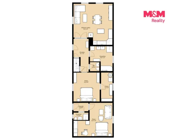 Prodej rodinného domu, Smetanova Lhota - Vrábsko, 170 m2