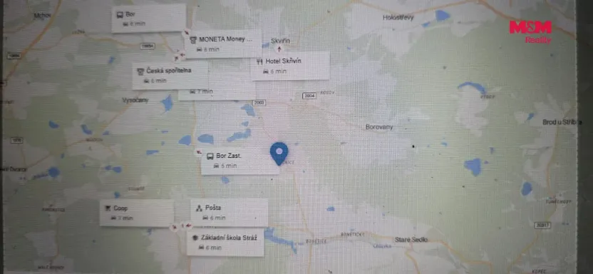 Prodej pozemku pro bydlení, Bor - Boječnice, 1114 m2