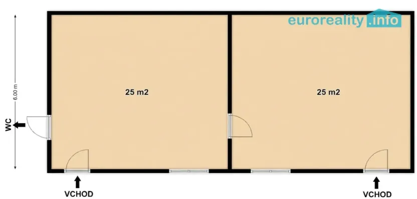 Pronájem obchodního prostoru, Plzeň, Zbrojnická, 50 m2