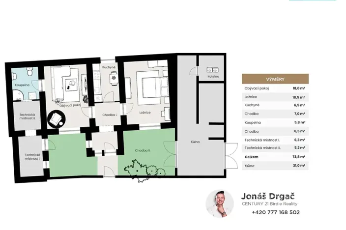 Prodej rodinného domu, Žleby, Na Malé obci, 74 m2