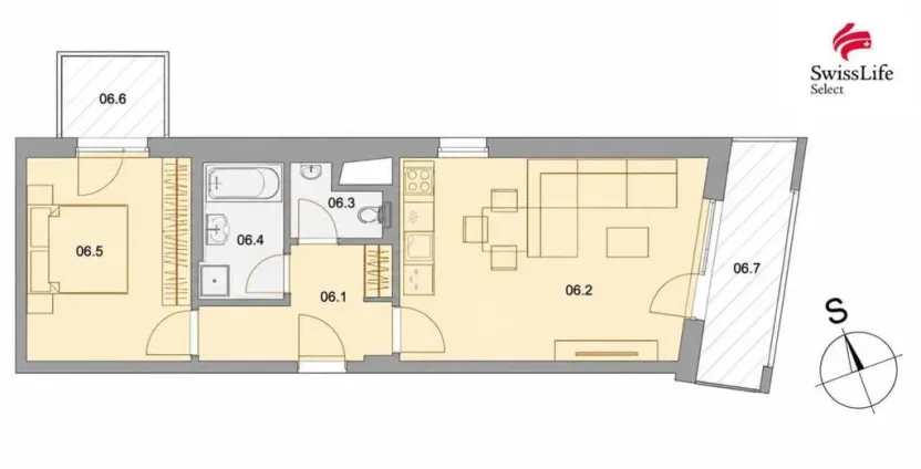 Pronájem bytu 2+kk, České Budějovice - České Budějovice 4, Vrbenská, 69 m2