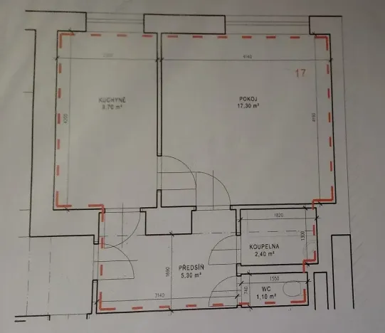 Pronájem bytu 1+1, Brno, Chaloupeckého náměstí, 39 m2