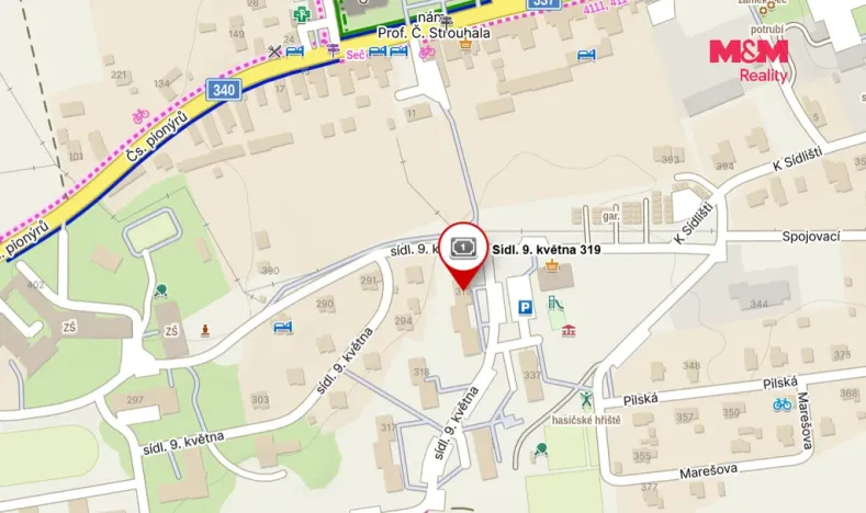 Pronájem bytu 1+1, Seč, Sídl. 9. května, 32 m2