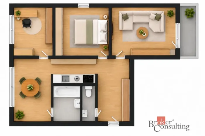 Prodej bytu 3+1, Klatovy - Klatovy III, U Retexu, 65 m2