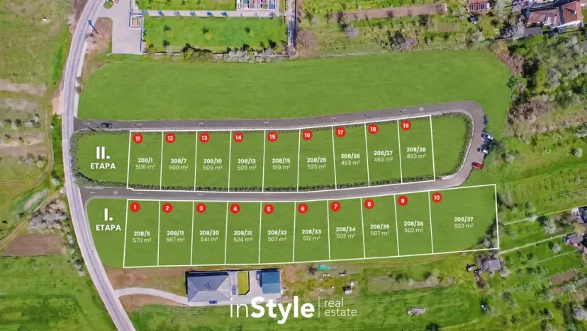 Prodej pozemku pro bydlení, Popovice, 507 m2