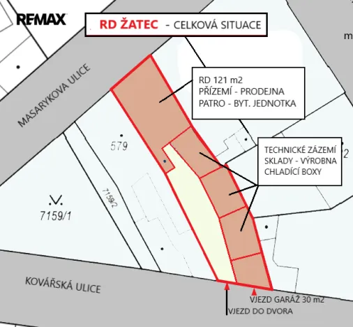 Prodej rodinného domu, Žatec, Masarykova, 289 m2