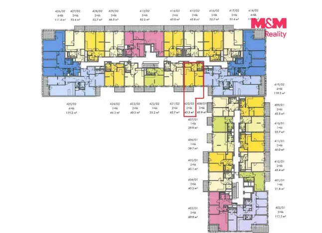 Prodej bytu 2+kk, Praha - Stodůlky, Siemensova, 43 m2