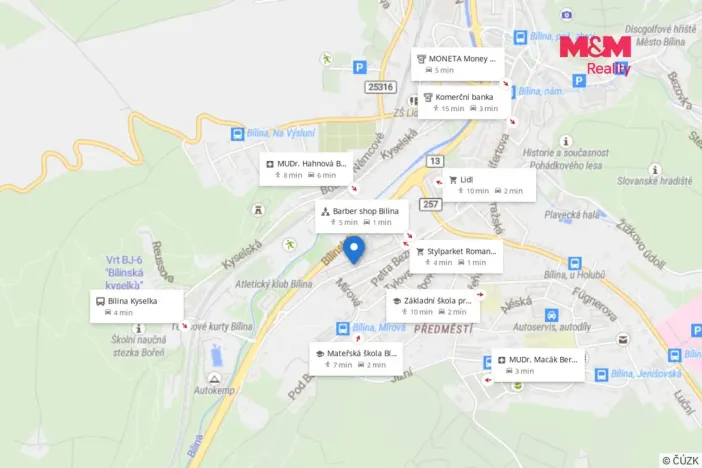 Prodej bytu 2+1, Bílina - Újezdské Předměstí, 5. května, 56 m2