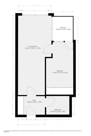 Pronájem bytu 2+kk, Praha - Střížkov, Střížkovská, 50 m2