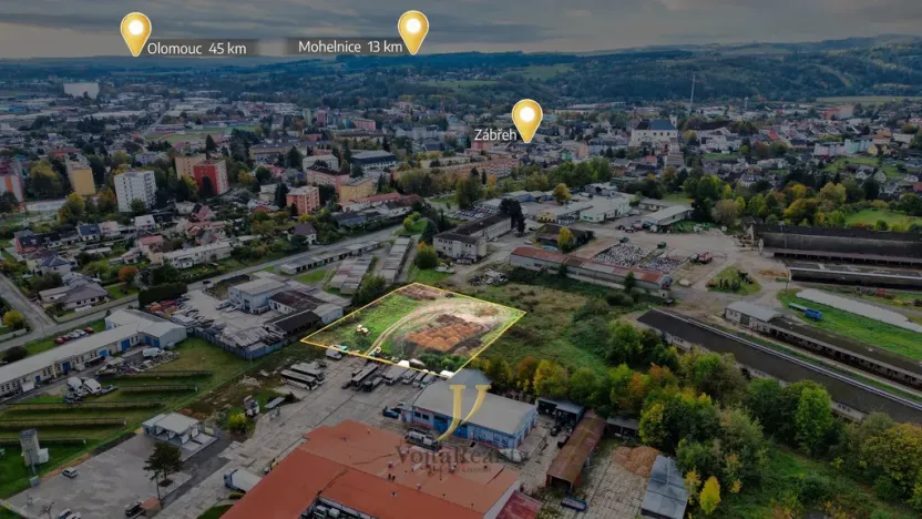 Prodej komerčního pozemku, Zábřeh, 3454 m2