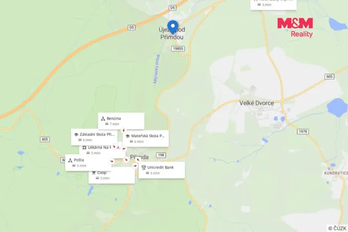 Prodej pozemku pro bydlení, Přimda - Újezd pod Přimdou, 927 m2