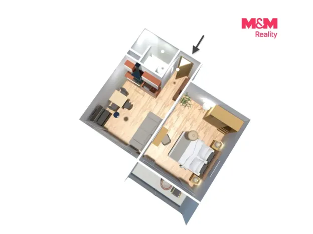 Prodej bytu 1+1, Strakonice - Strakonice I, Máchova, 37 m2