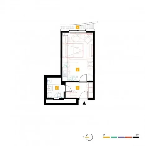 Pronájem bytu 1+kk, Praha - Stodůlky, Mukařovského, 30 m2