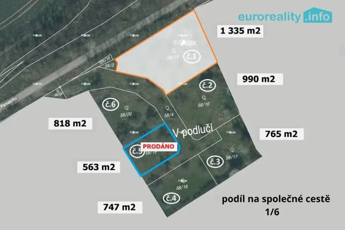 Prodej stavebního pozemku, 1335 m², Plzeň, Božkov