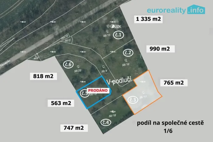 Prodej stavebního pozemku, 765 m², Plzeň, Božkov