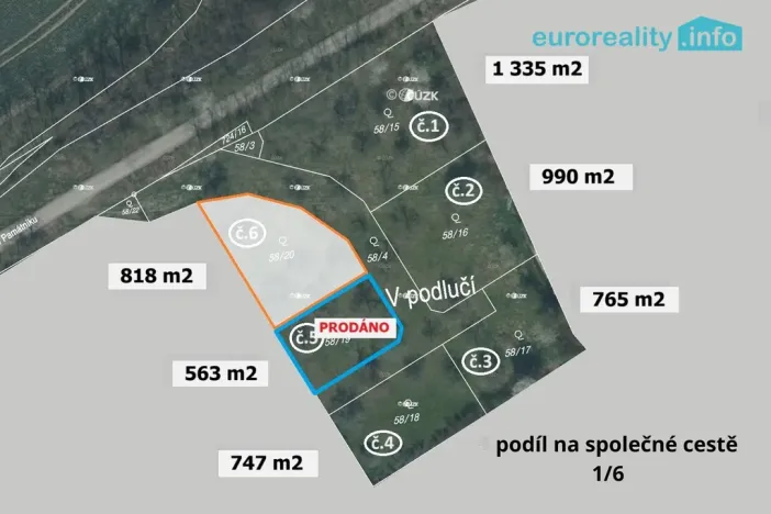 Prodej stavebního pozemku, 818 m², Plzeň, Božkov