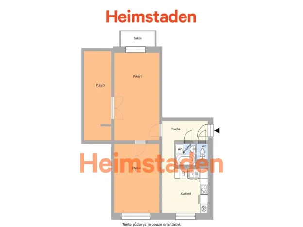 Pronájem bytu 3+1, Havířov - Město, Lípová, 60 m2