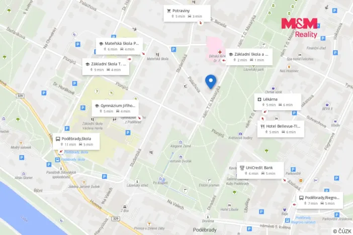 Pronájem bytu 3+1, Poděbrady - Poděbrady II, nám. T.G.Masaryka, 108 m2