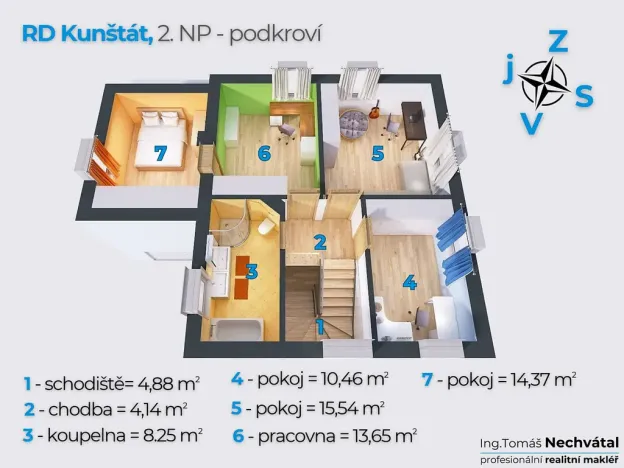 Prodej rodinného domu, Kunštát, Pod Hlubnou, 121 m2